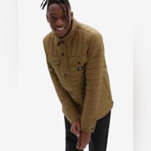 Vans Foremen  MTE Olive Brown packable quilted  coat size  medium